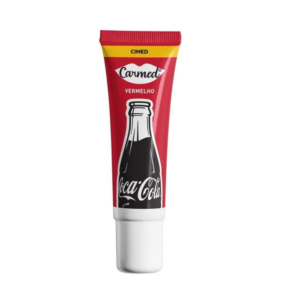 Hidratante Labial Carmed Coca Cola Vermelho 10g