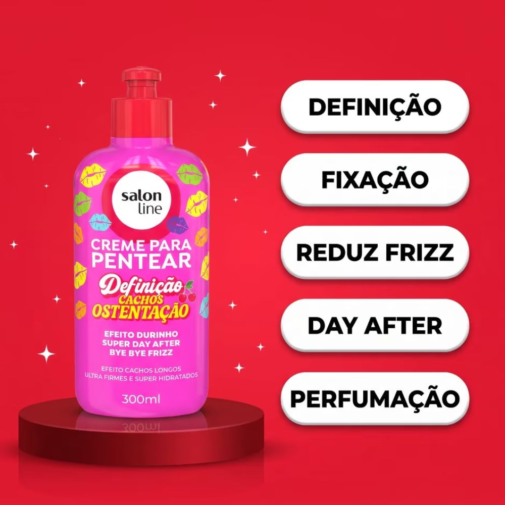Creme para Pentear Salon Line Definição Cachos Ostentação 300ml