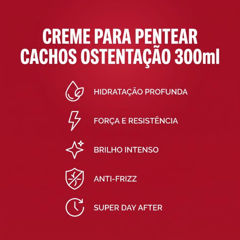 Creme para Pentear Salon Line Definição Cachos Ostentação 300ml