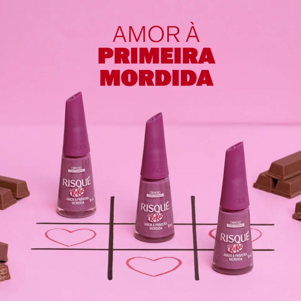 Esmalte Risqué Kit Kat Amor à Primeira Mordida 8ml
