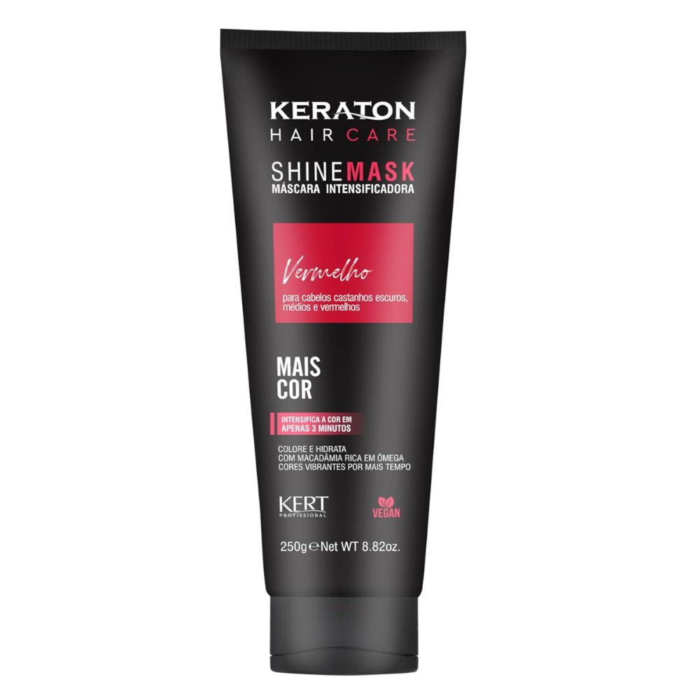 Máscara Tonalizante Keraton Shine Mask Vermelha 240 g