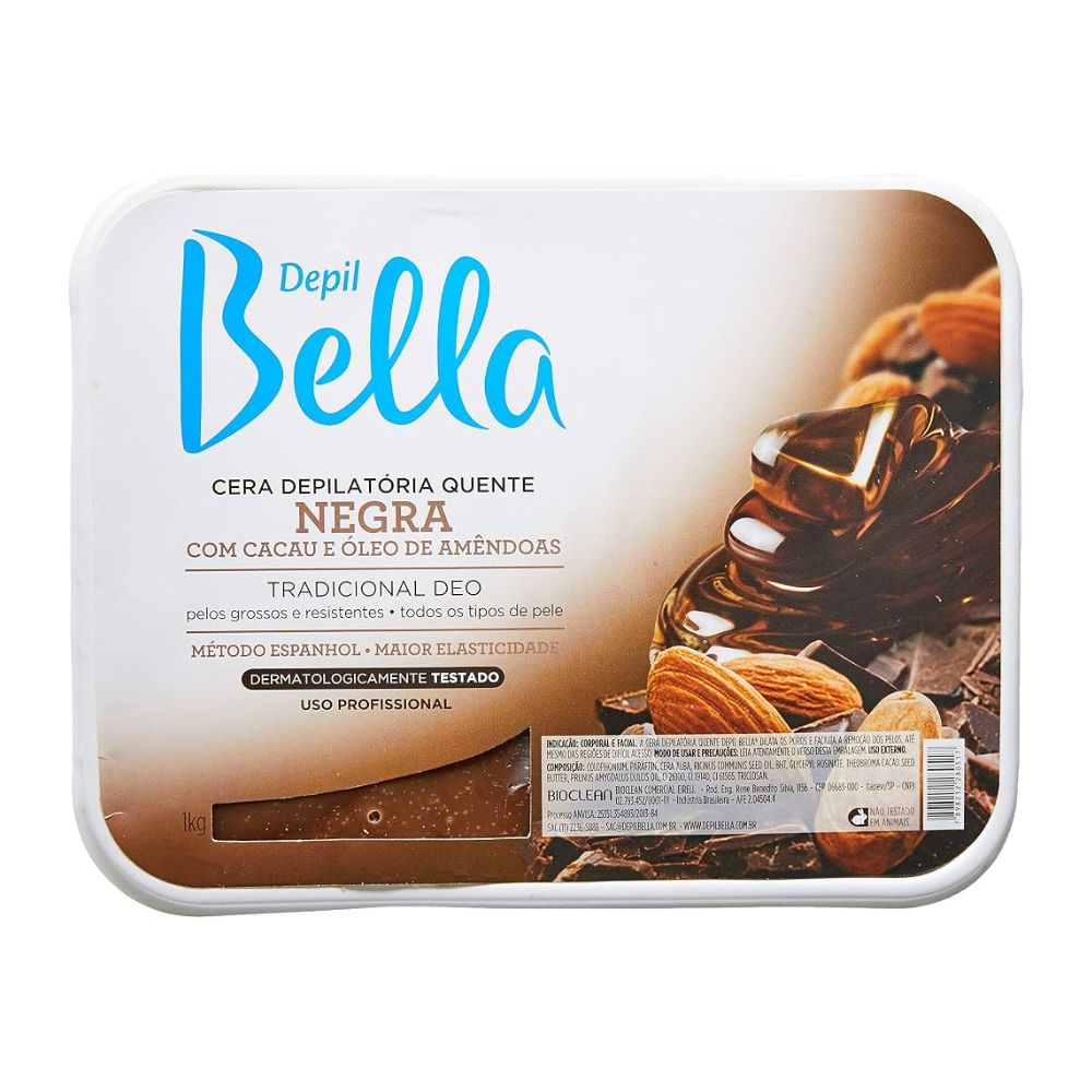 Cera Depilatória Depil Bella Quente Negra 1kg