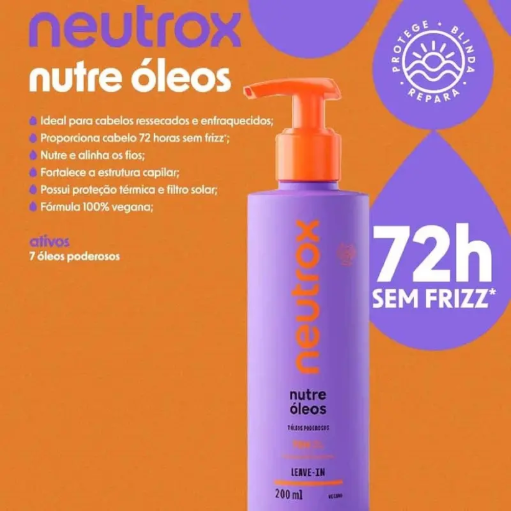 Leave-In Neutrox Nutre Óleo 200ml