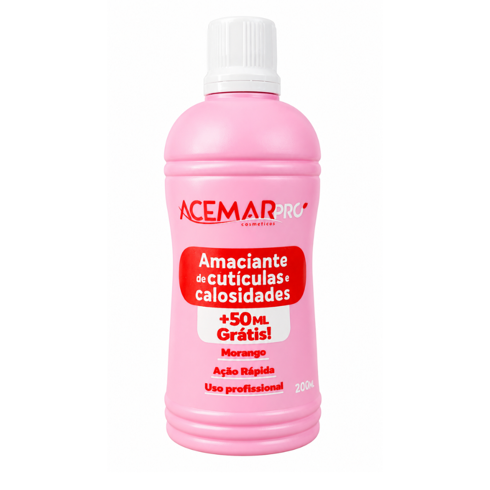 Amaciante de Cutículas e Calosidades Acemar Morango 200ml