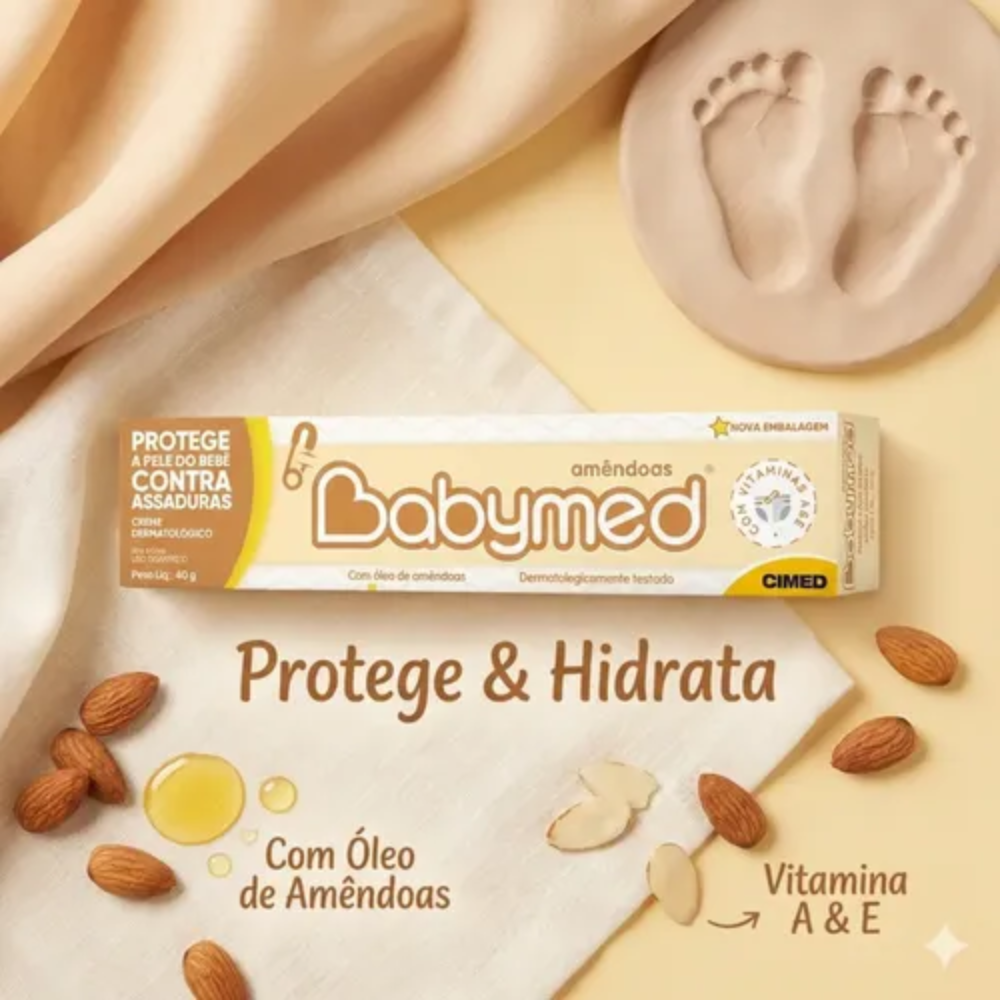 Creme para Assadura Babymed Amêndoas 40g
