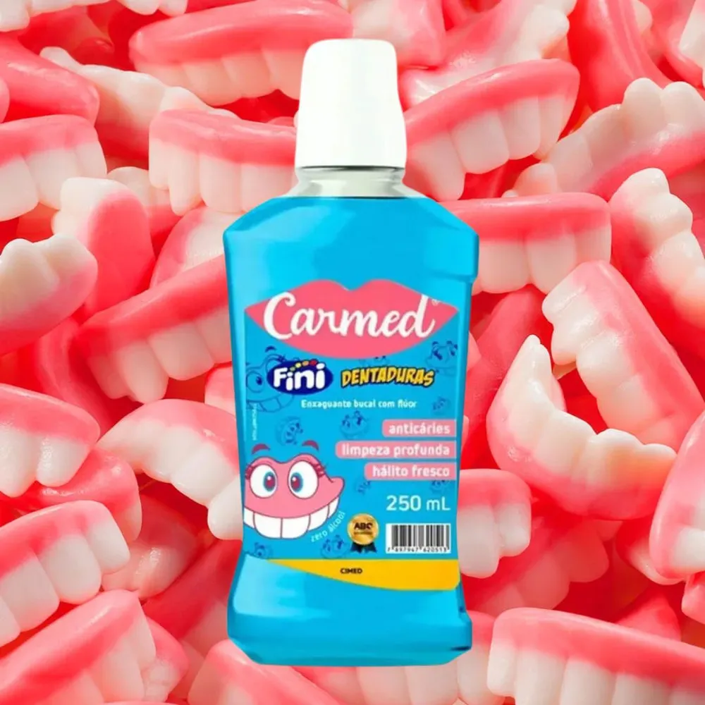 Enxaguante Bucal Carmed Fini Dentadura 250ml