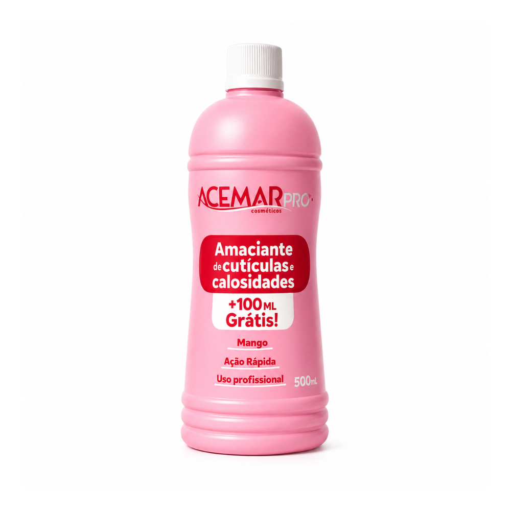 Amaciante de Cutículas e Calosidades Acemar Morango 500ml