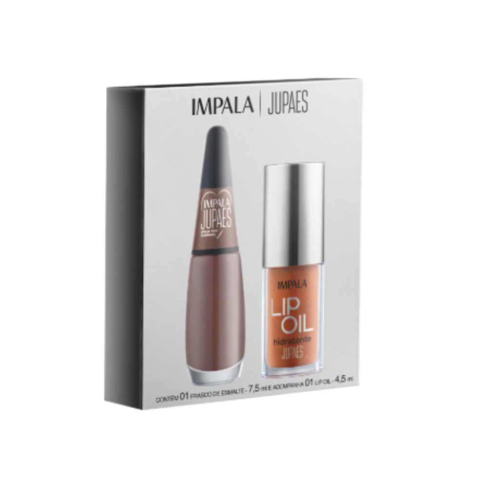 Kit Dupla Impala Ju Paes Peça Rara Esmalte 7,5ml + Lip Oil 4,5ml