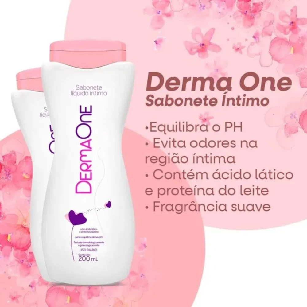 Kit Sabonete Líquido Íntimo Dermaone com 2 Unidades de 200ml cada