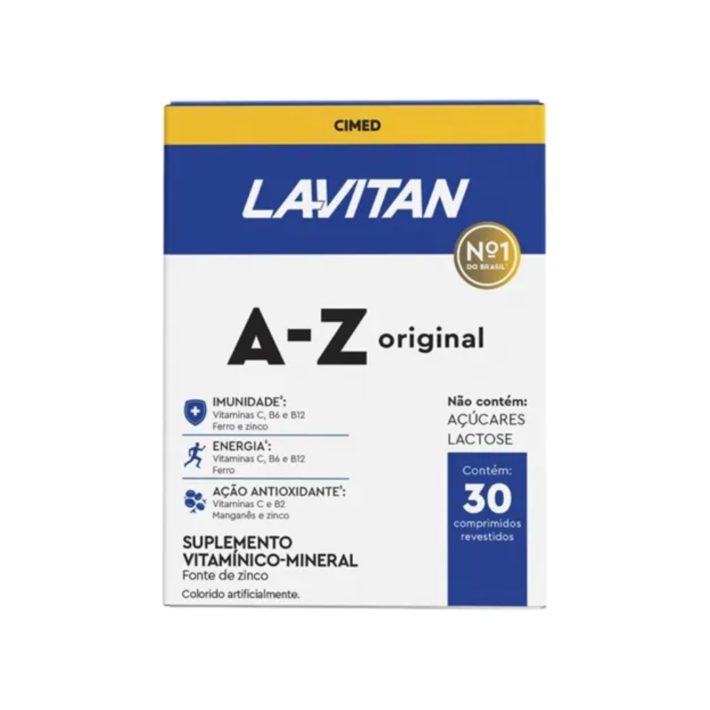 Lavitan Suplemento Vitamínico A-Z Original Com 30 Comprimidos