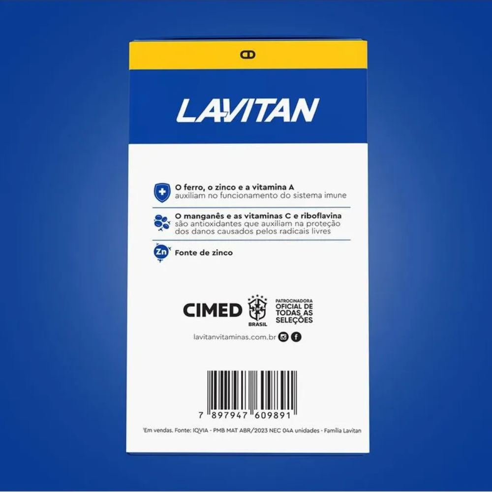 Lavitan Suplemento Vitamínico A-Z Original Com 30 Comprimidos