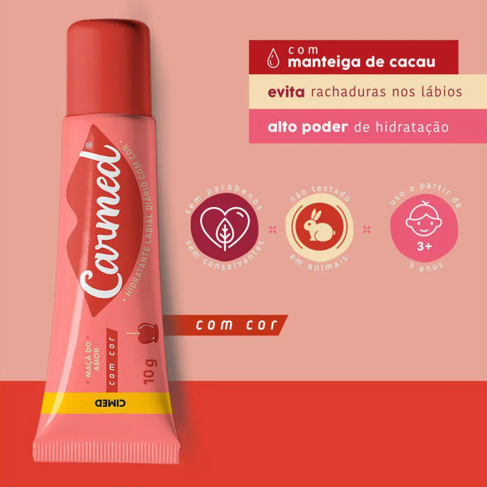 Hidratante Labial Carmed Maça do Amor 10g
