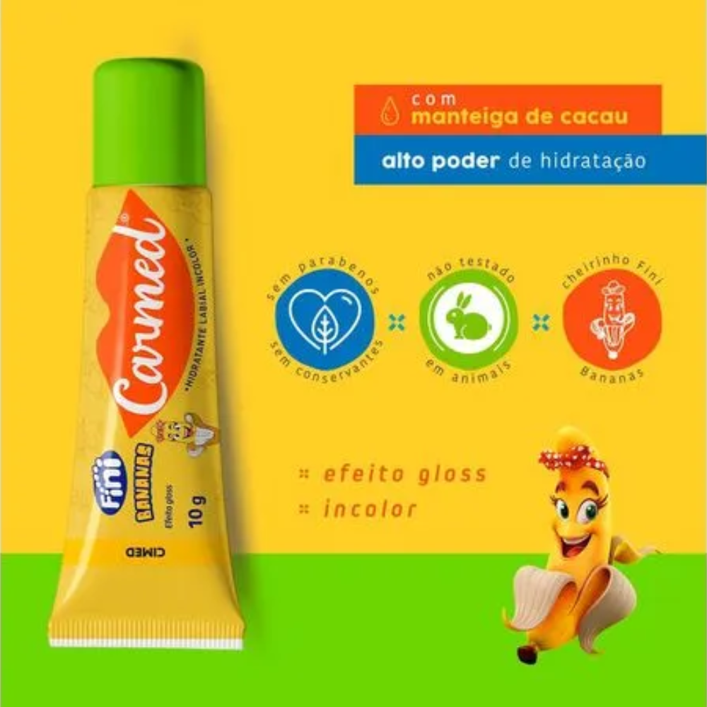 Hidratante Labial Carmed Fini Banana 10g