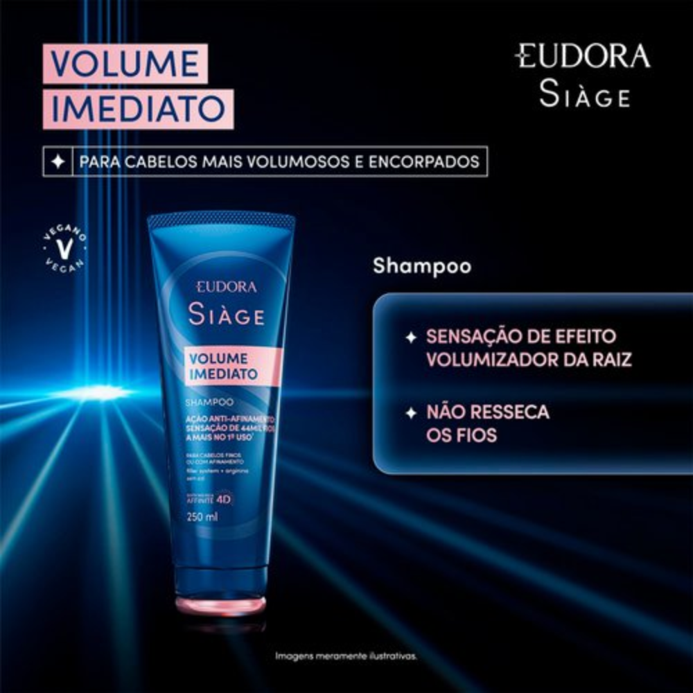 Shampoo Siàge Volume Imediato 250ml