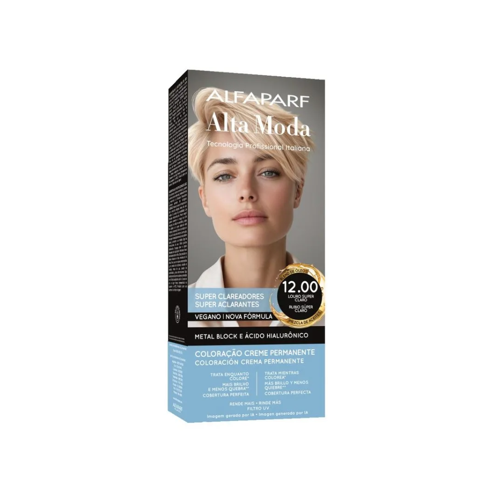 Coloração Alfaparf Alta Moda Especial 12.00 Louro Super Claro 150g