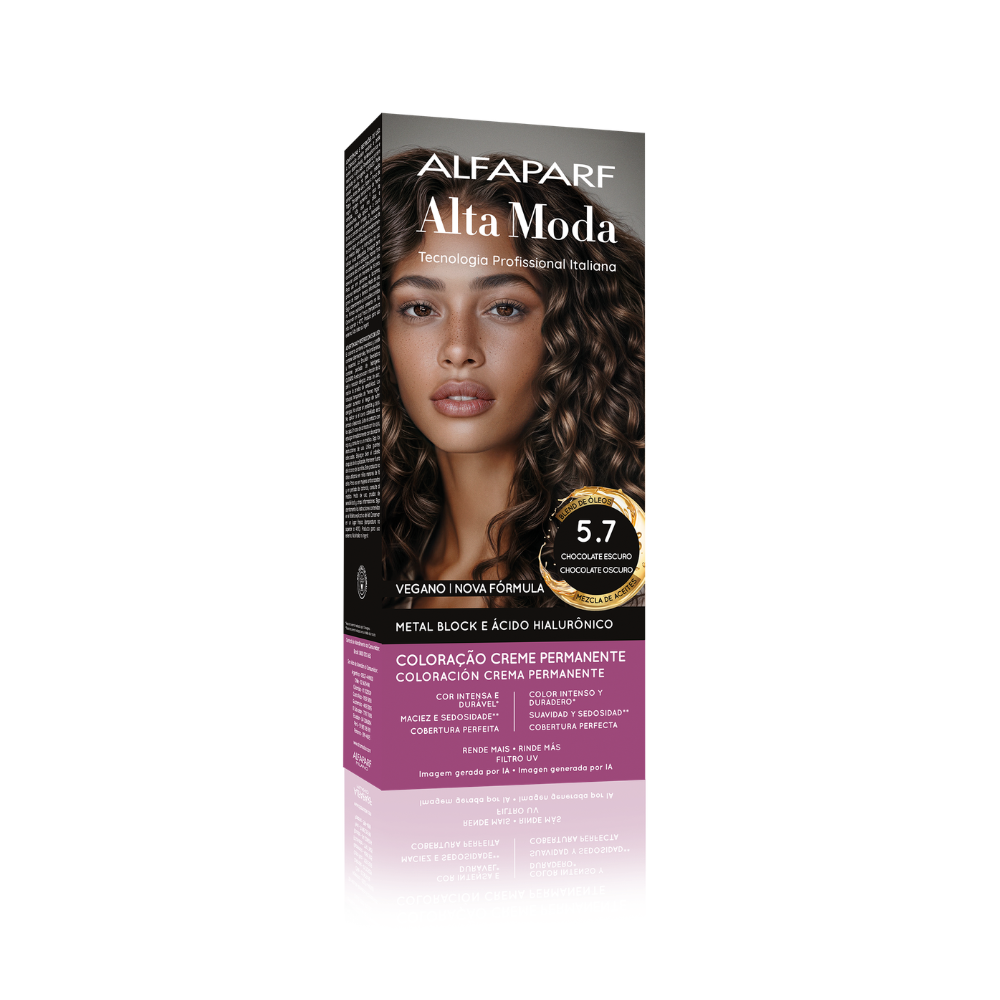Coloração Alfaparf Alta Moda 5.7 Chocolate Escuro 150g