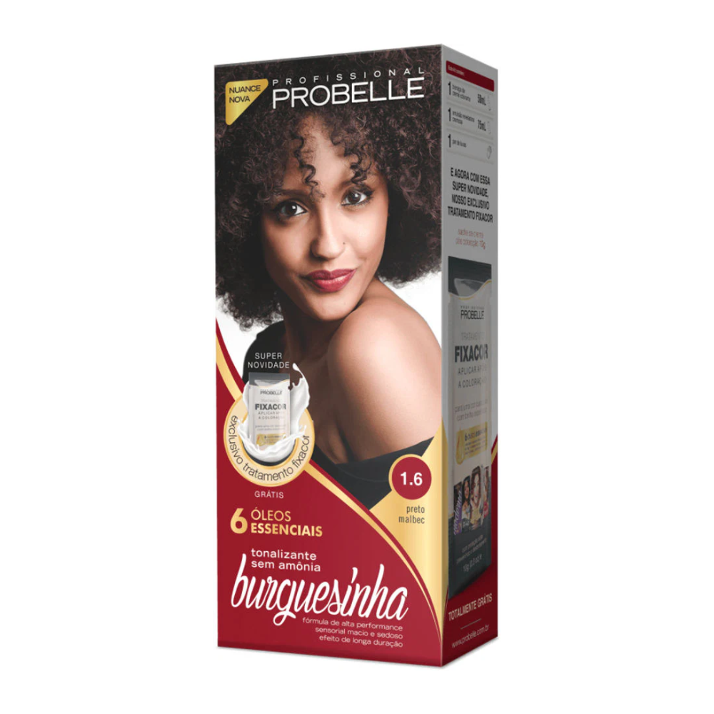 Tonalizante Probelle Burguesinha Preto Malbec 1.6
