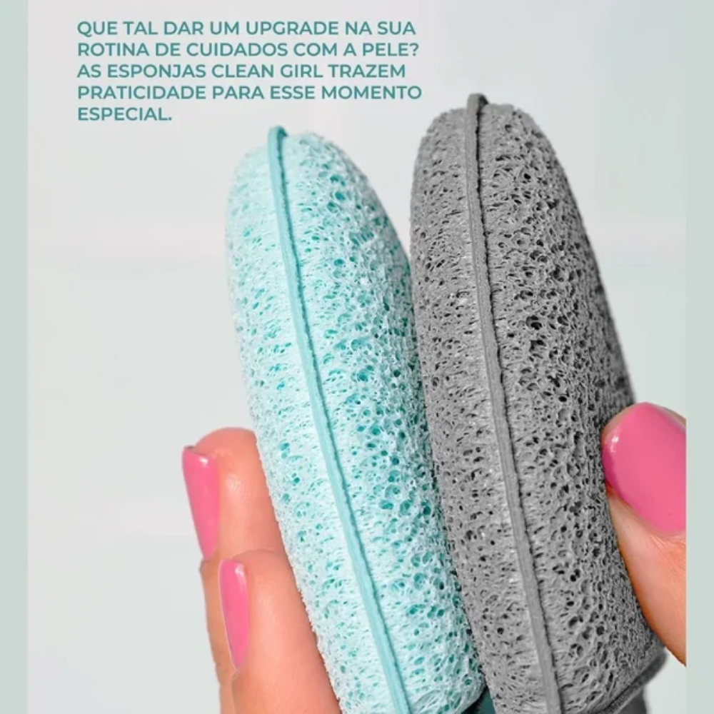 Esponja Esfoliante Ruby Skin Puff Clean Girl HBA70001