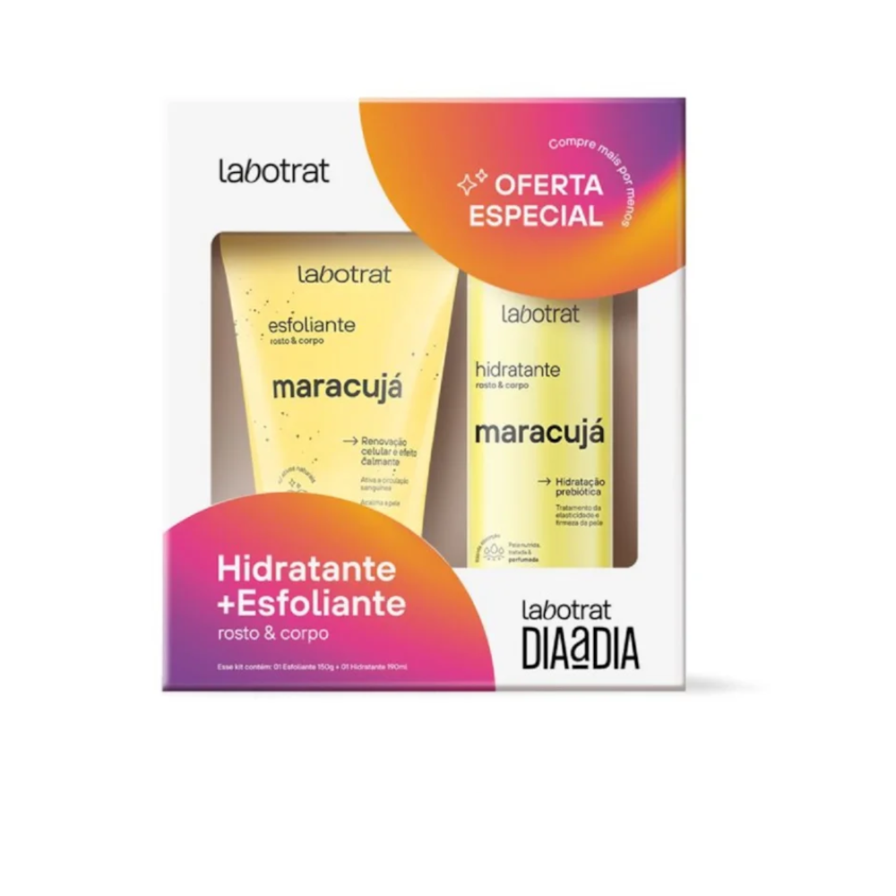 Kit Labotrat Esfoliante 150g + Hidratante 190g Maracujá