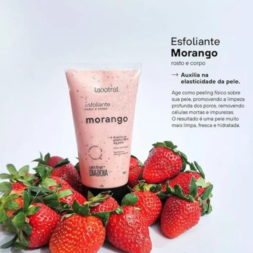 Kit Labotrat Esfoliante 150g + Hidratante 190g Morango