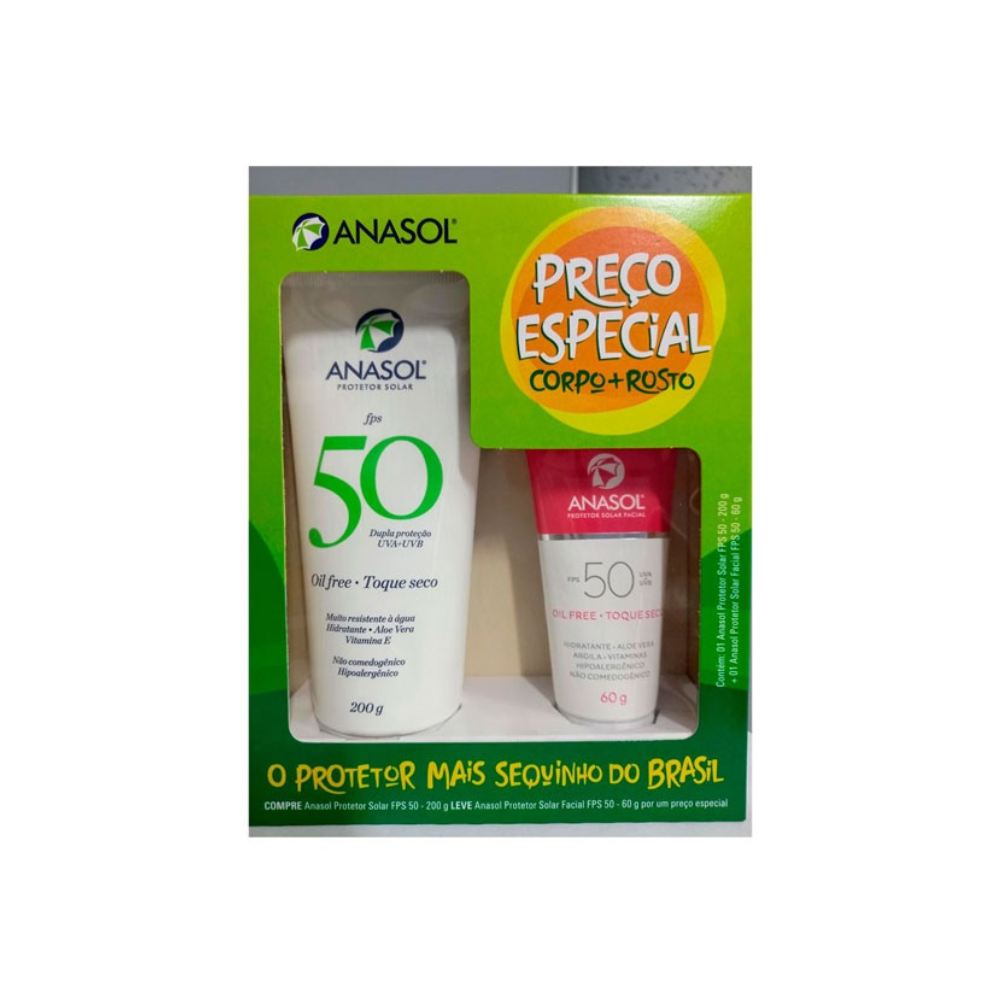 Kit Anasol FPS 50 Facial 60g + Corporal 200g