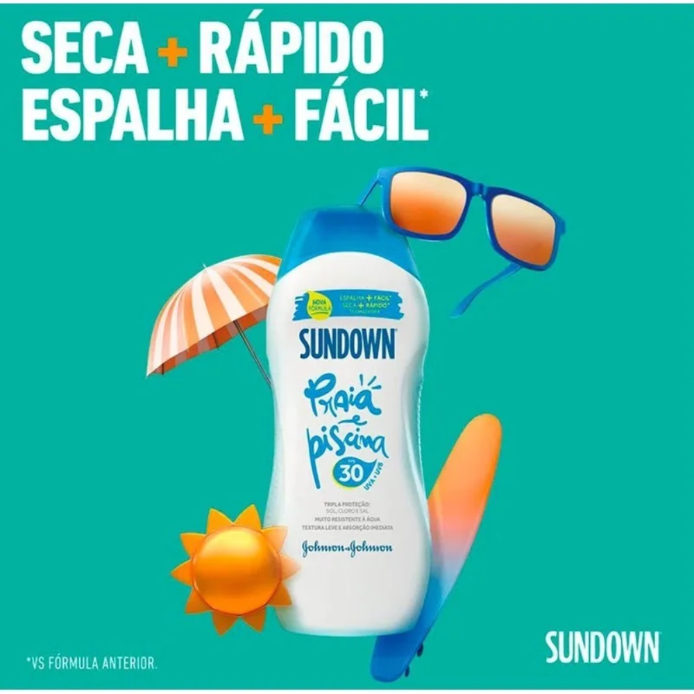 Protetor Solar Sundown Praia e Piscina FPS 30 200 ml