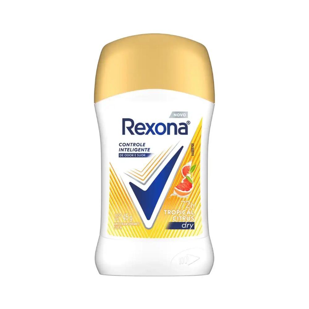 Desodorante Antitranspirante Stick Rexona Tropical Citrus Dry 45 g