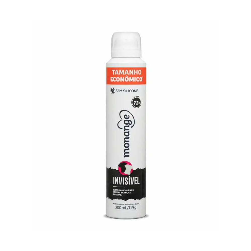 Desodorante Aerosol Monange Invisível 200 ml