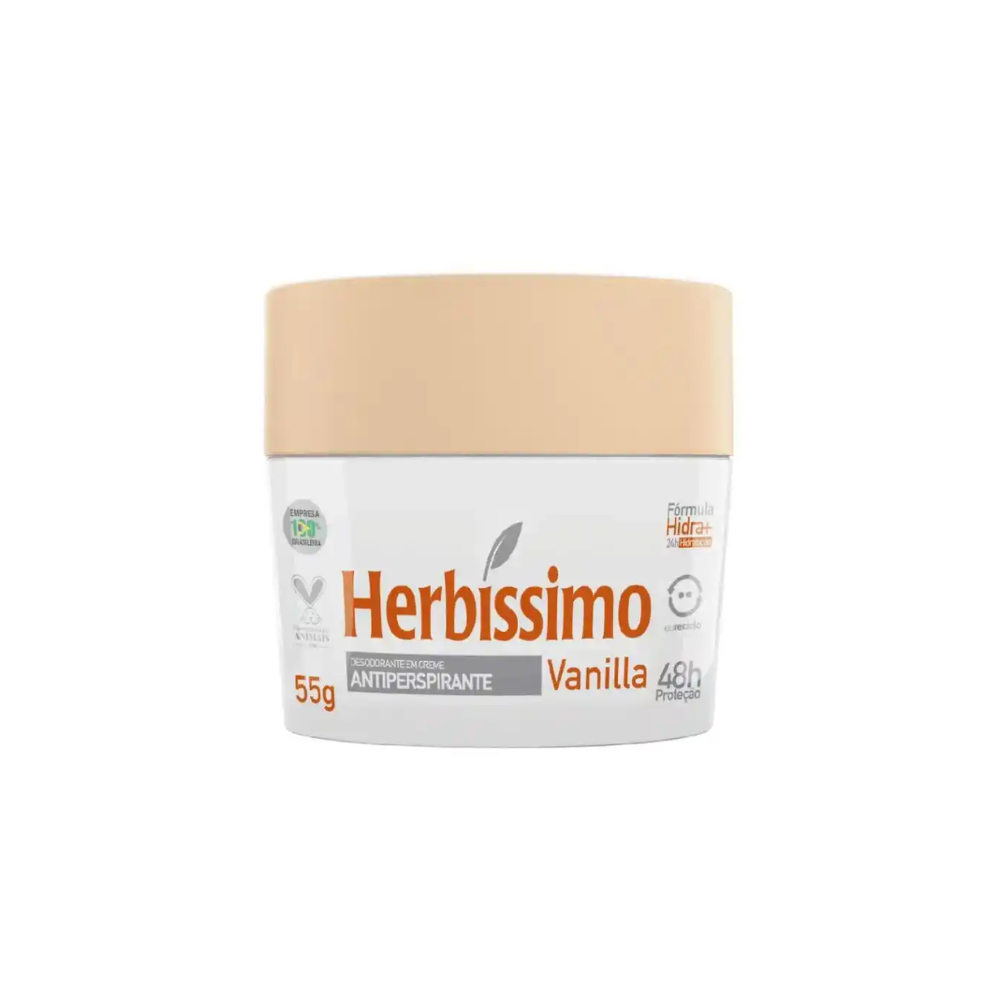 Desodorante Creme Herbíssimo Antitranspirante Vanilla 55 g