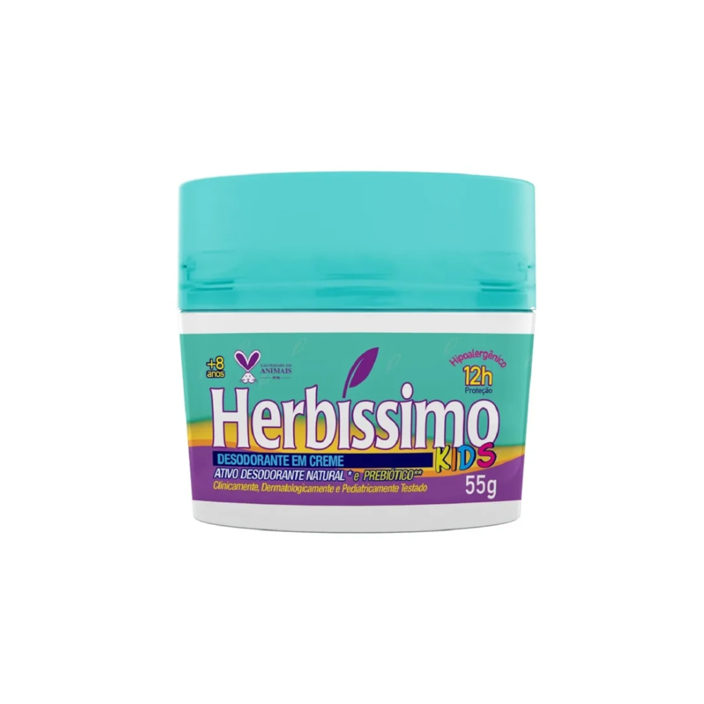 Desodorante Creme Herbíssimo Antitranspirante Kids 55 g