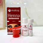 Kit Makiaj Henna 1,5g + Fixador 10ml Preto