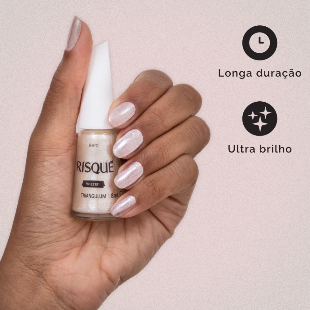 Esmalte Risque Voltei!! Efeito Triangulum 8ml