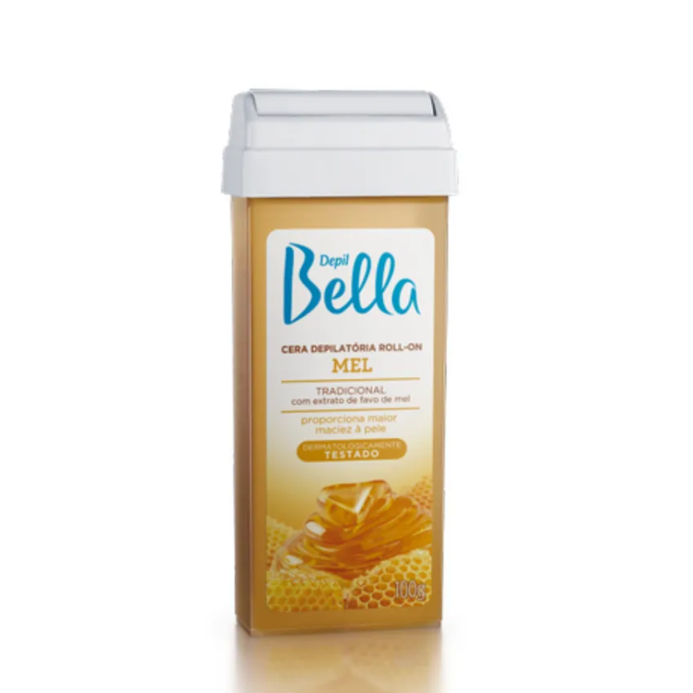 Cera Depilatória Depil Bella Roll-on Mel 100g