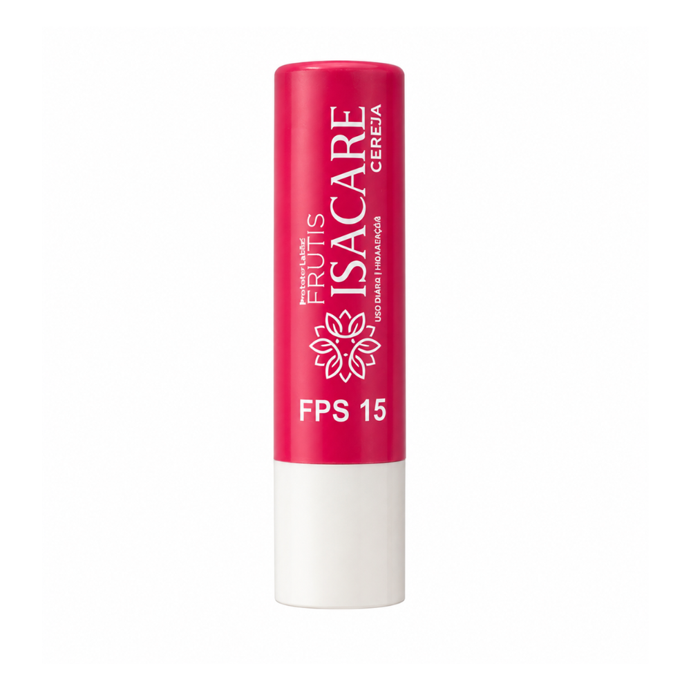 Protetor Labial Isacare FPS 15 Cereja com Cor Frutis 3,5g