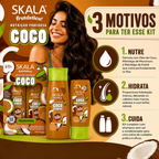 Kit Skala Shampoo 325ml + Condicionador 200ml Coco
