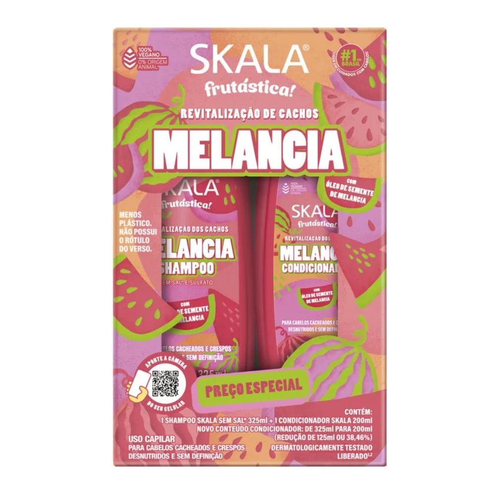Kit Skala Shampoo 325ml + Condicionador 200ml Melancia