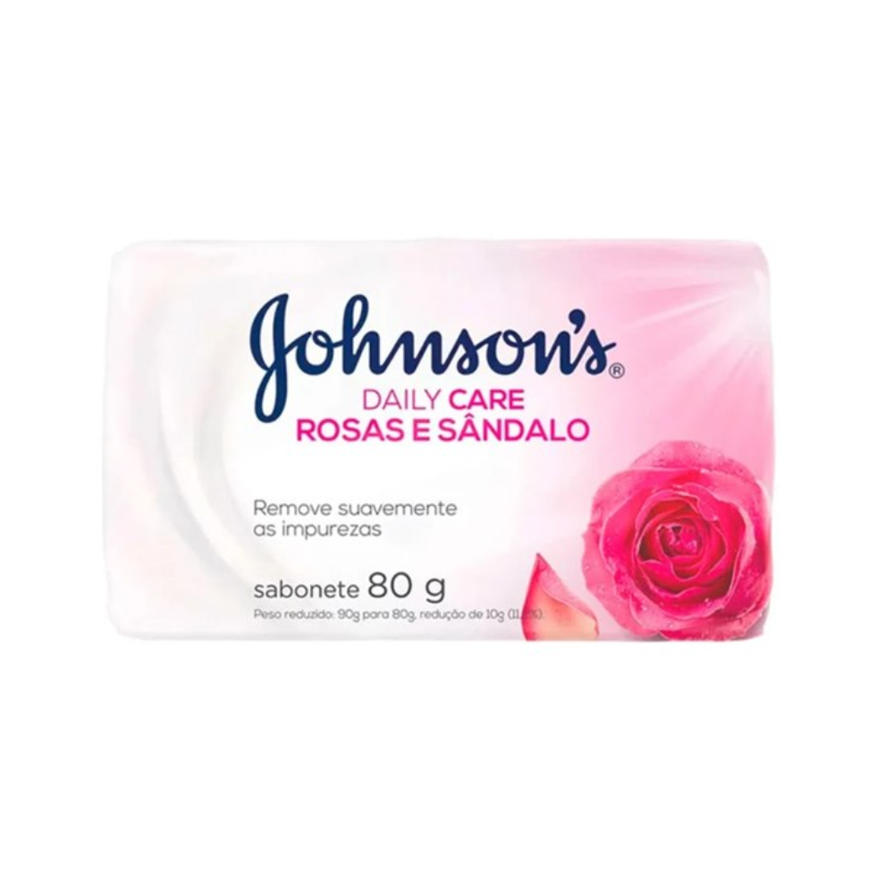 Sabonete Johnson's Daily Care Rosas e Sândalo 80 g