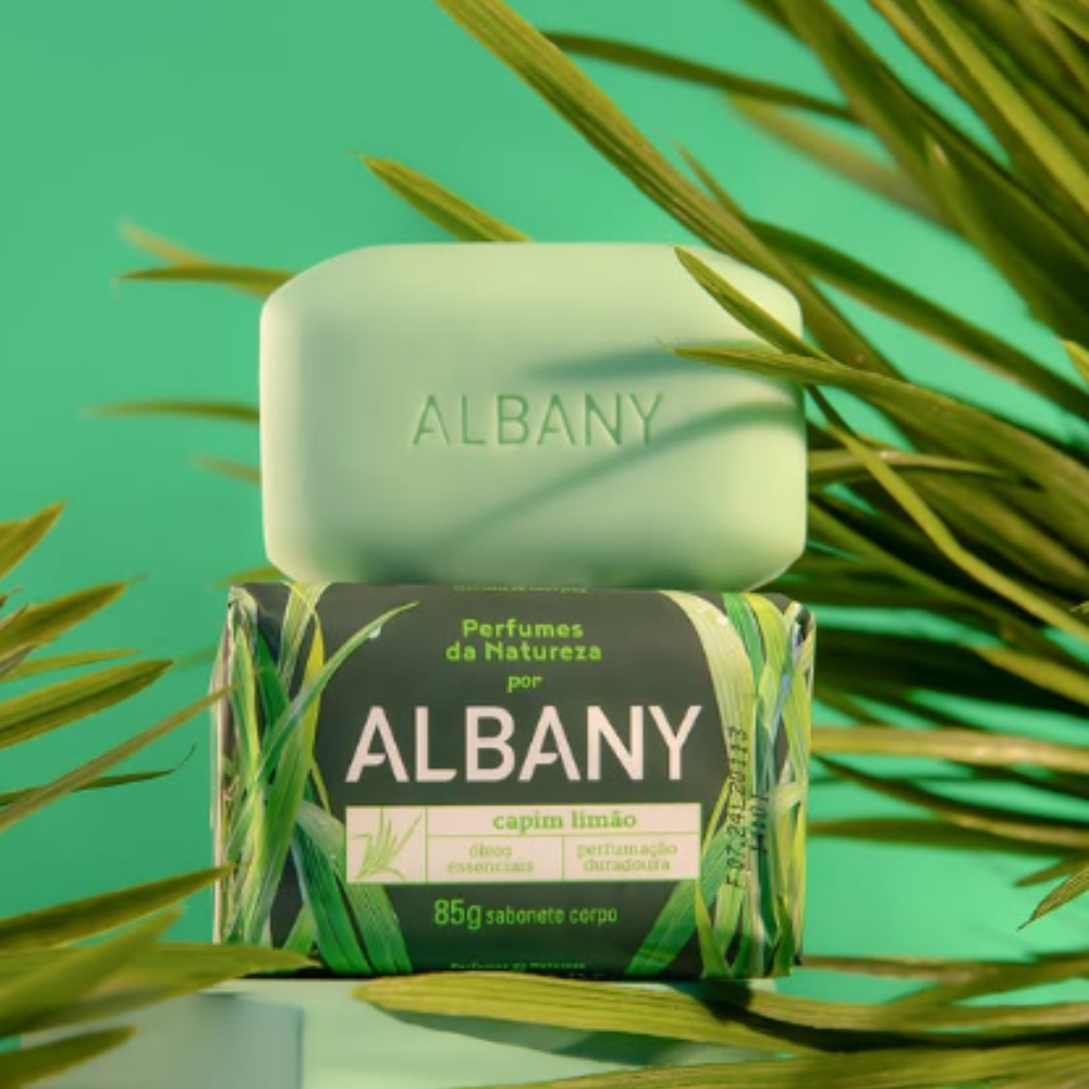 Sabonete em Barra Albany Perfume Capim 85 g