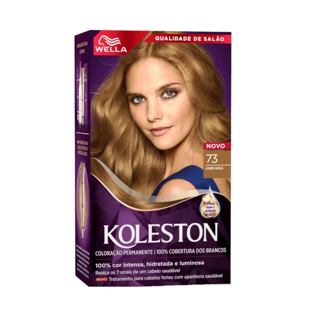 Coloração Koleston Kit Louro Avelã 73