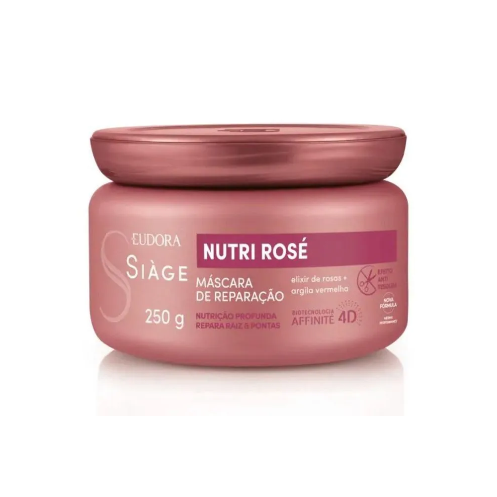 Máscara Capilar Eudora Siàge Nutri Rose 250 g