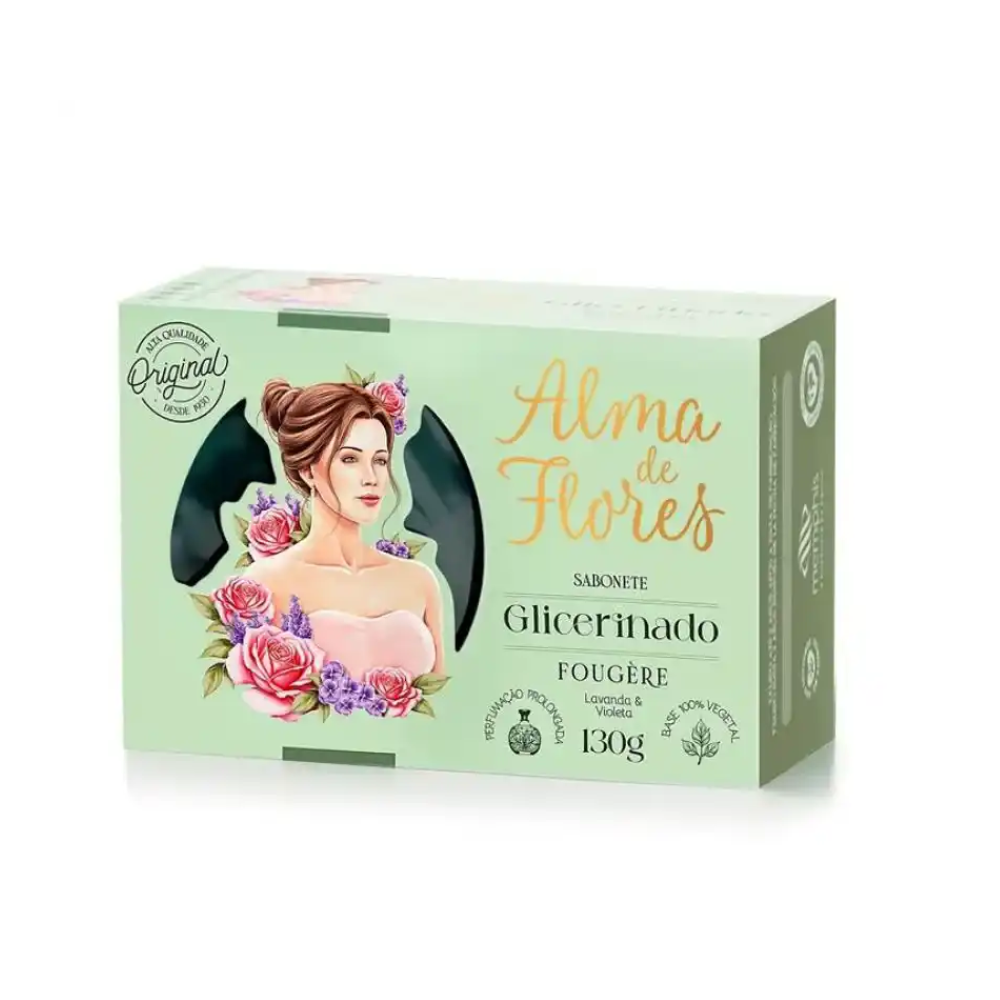 Sabonete Glicerinado Alma de Flores Clássico 130 g