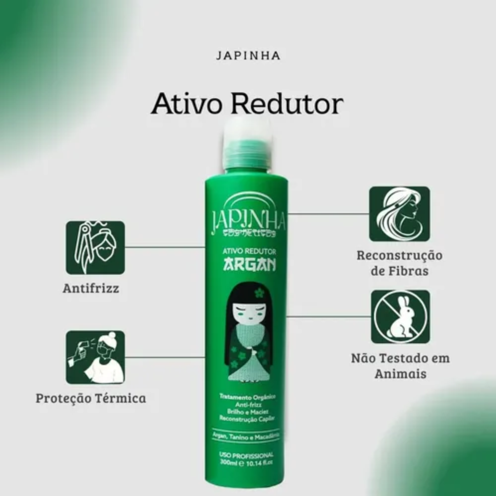 Ativo Redutor Japinha Orgânico Argan 300ml