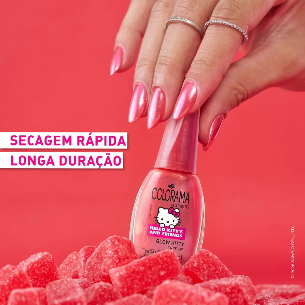 Esmalte Colorama Hello Kitty Glow Kitty 8ml