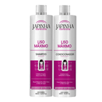 Kit Japinnha Shampoo + Condicionador 500ml Liso Máximo