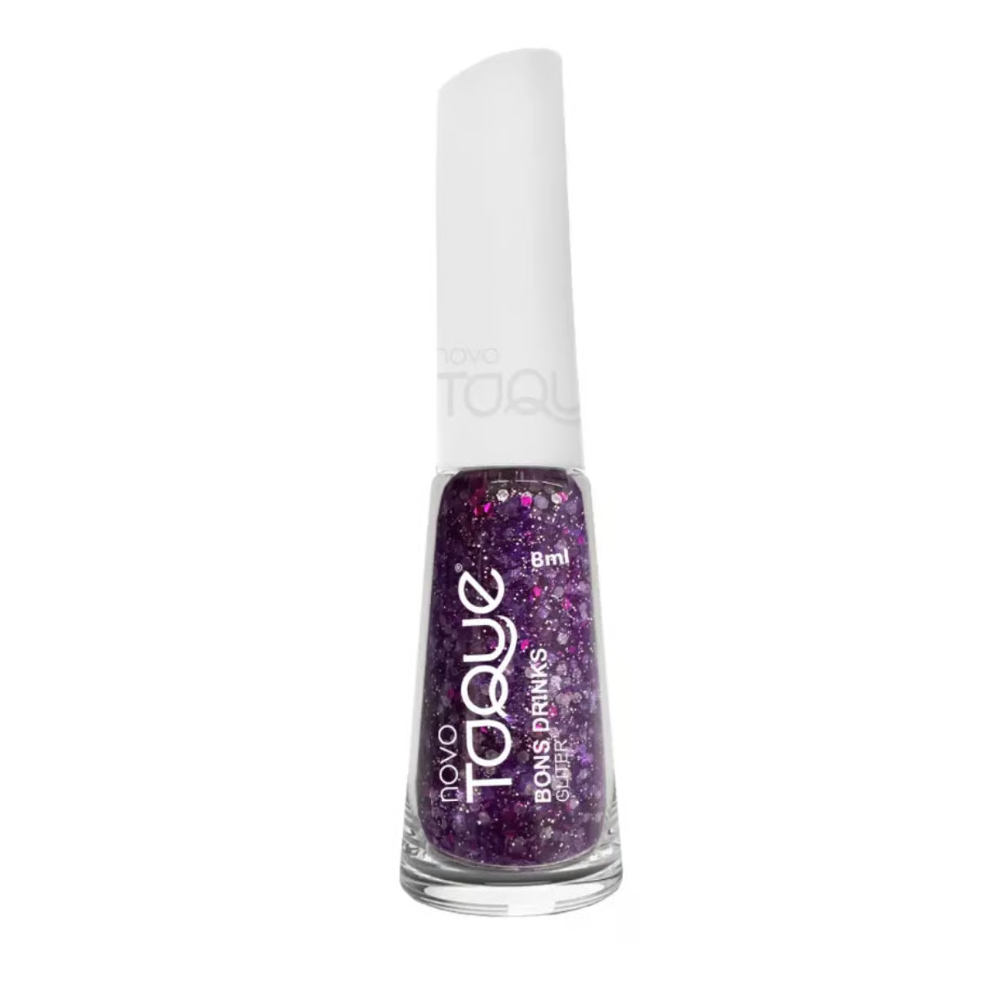 Esmalte Novo Toque Bons Drinks Glitter 8ml