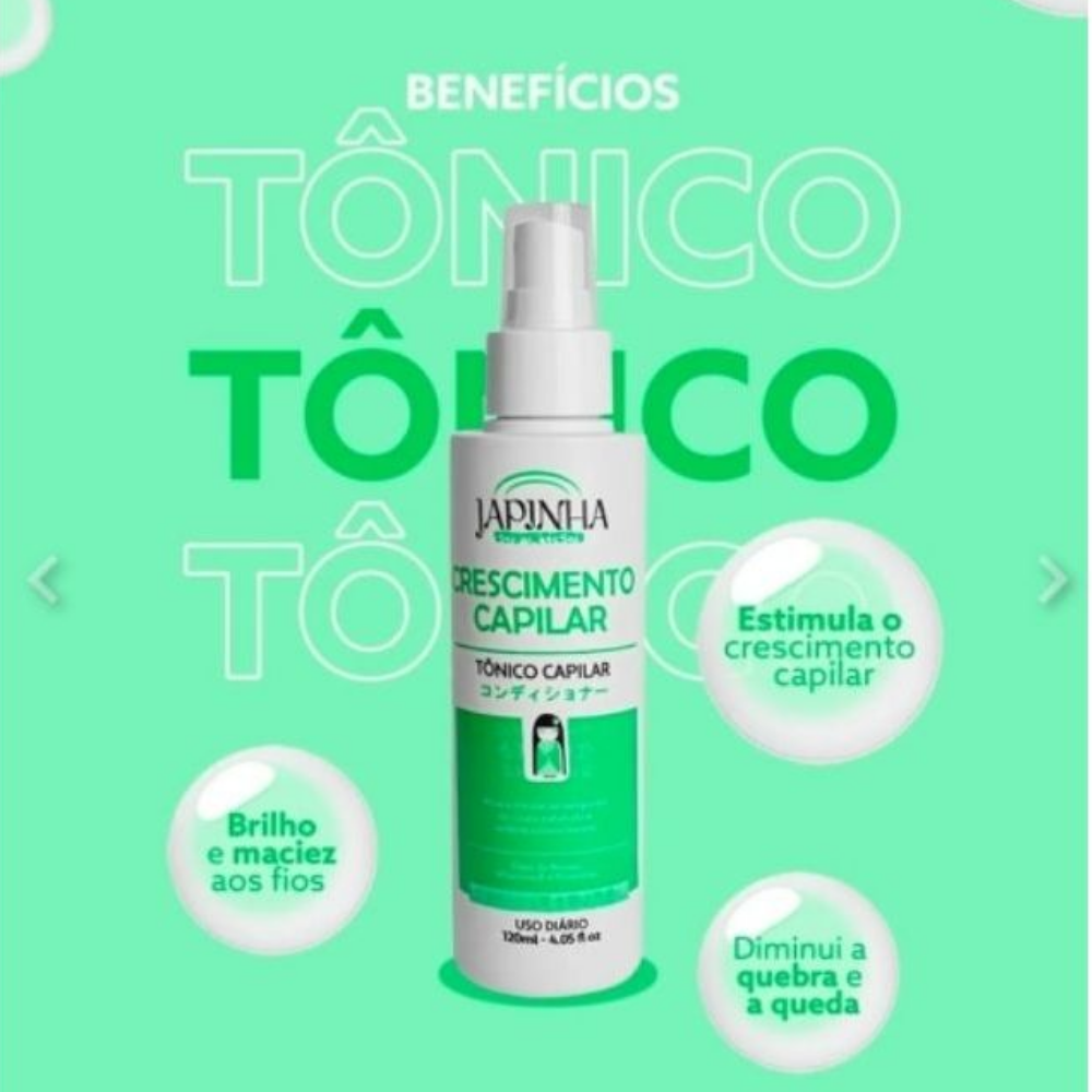Tônico Japinha Crescimento Capilar 120ml