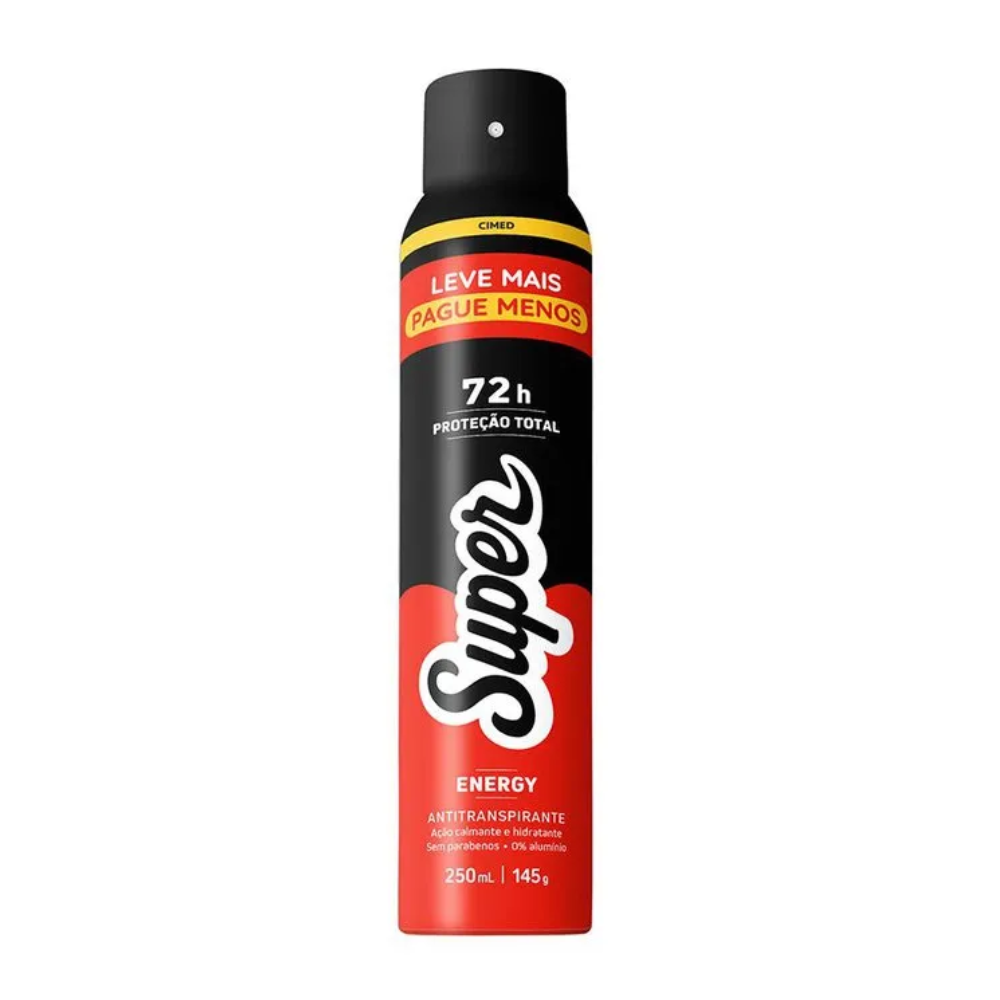 Desodorante Aerossol Cimed Super Energy 250ml