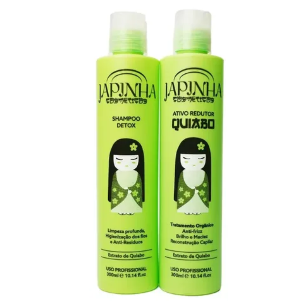 Kit Japinha Quiabo Shampoo + Ativo Redutor 300ml