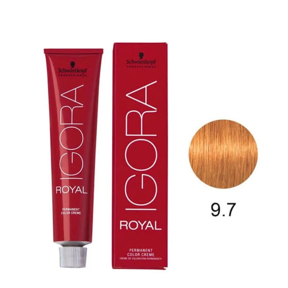 Coloração Igora Royal 9.7 Louro Extra Claro Cobre 60 g