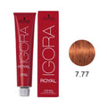 Coloração Igora Royal 7.77 Louro Médio Cobre Extra 60 g